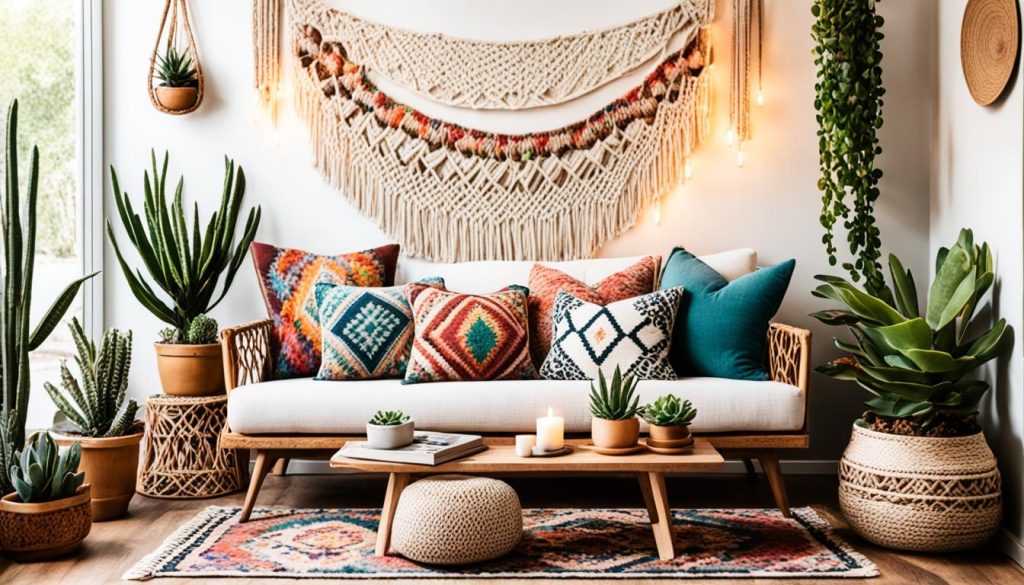 Boho-Möbel und Accessoires