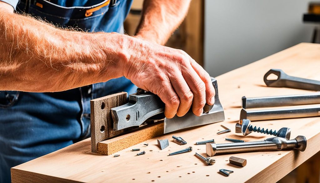 Holztischbeine reparieren