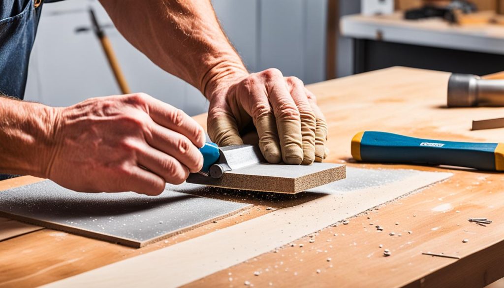 Reparatur von Kratzern und Dellen in Holzmöbeln