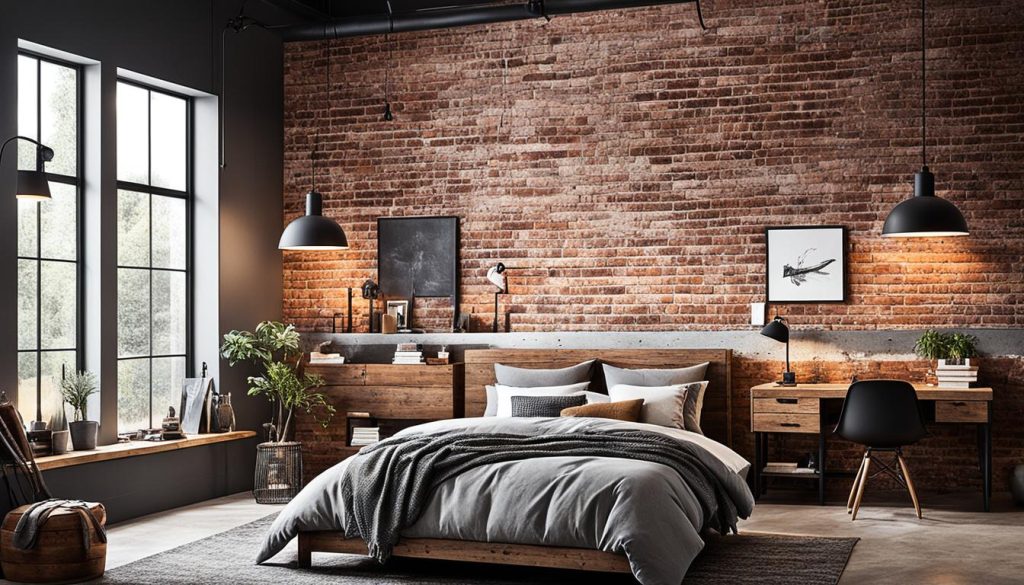 Schlafzimmer im Industrial Style