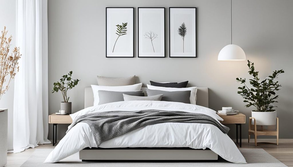 minimalistisches Schlafzimmer